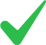 A checkmark.